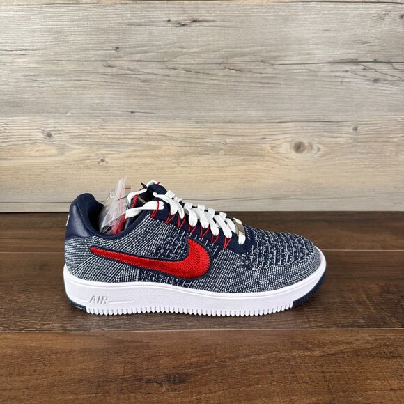 Nike AF1 Ultra Flyknit Low Robert Kraft Mens Size 9 Wolf Grey White FV4079 012 - Picture 3 of 9